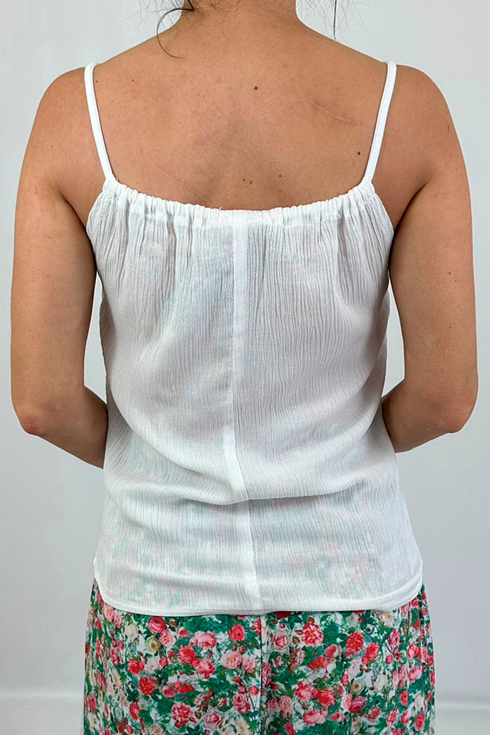 REGATA CREPE BRANCA PRETTY GIRL