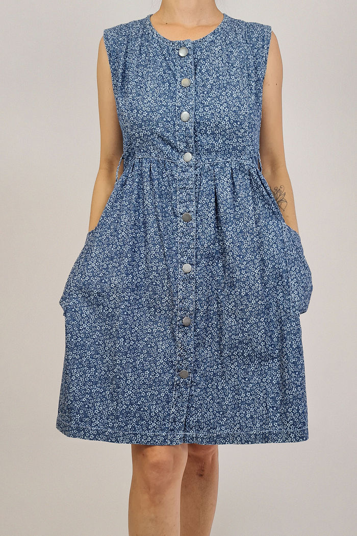 VESTIDO JEANS FLORIDO
