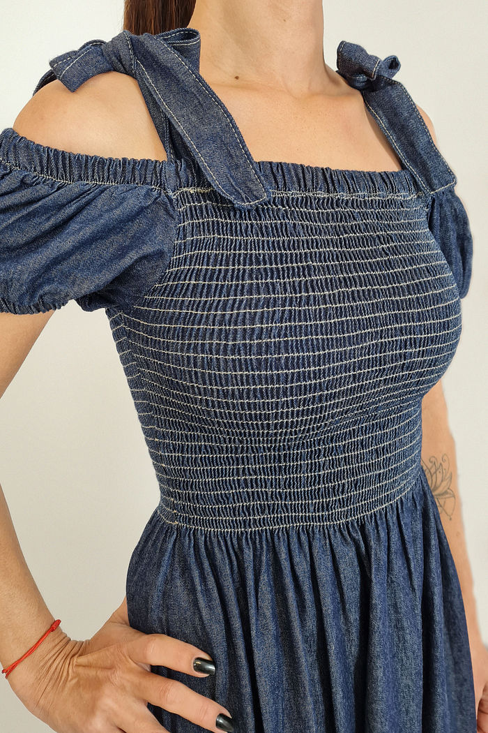 VESTIDO JEANS LONGO DAISY