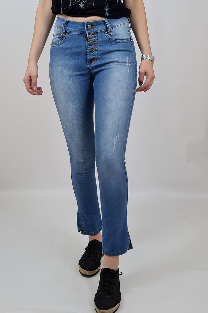 Calça Cigarrete Gandu Aberta na Lateral