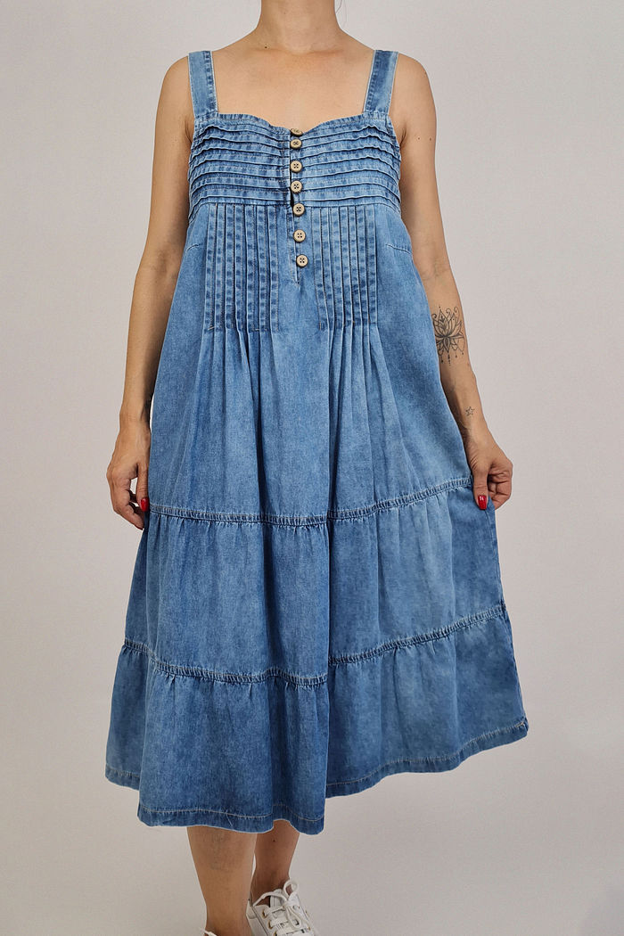 VESTIDO JEANS MIDI LAVANDER