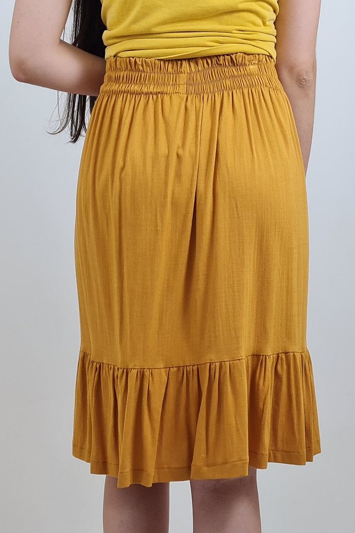 SAIA MIDI PRIMAVERA PRETTY GIRL MOSTARDA