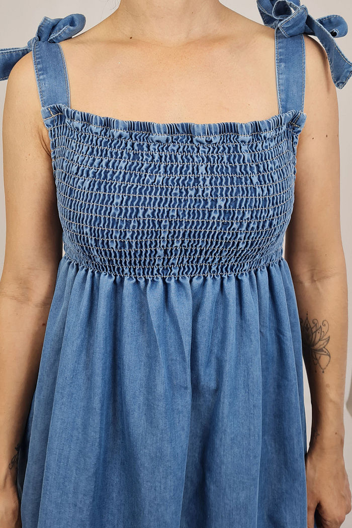 VESTIDO JEANS MIDI BOHO MEL