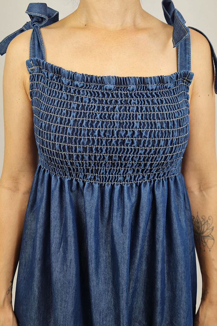 VESTIDO JEANS MIDI BOHO MEL