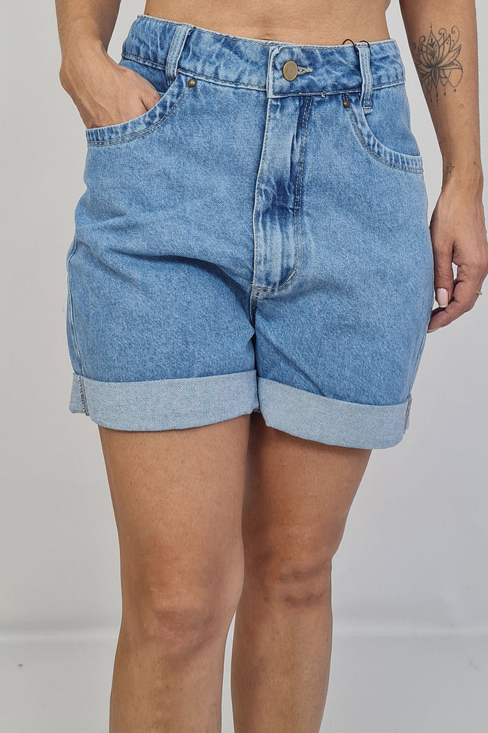 SHORT JEANS MOM PEONIA
