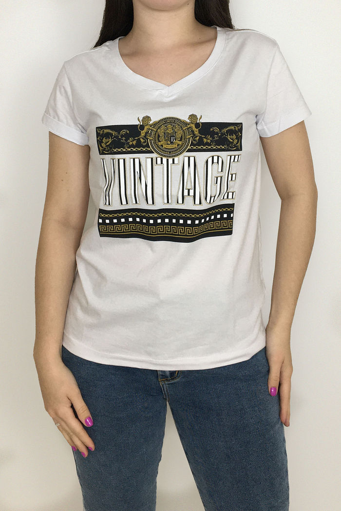 T-Shirt Branco Vintage