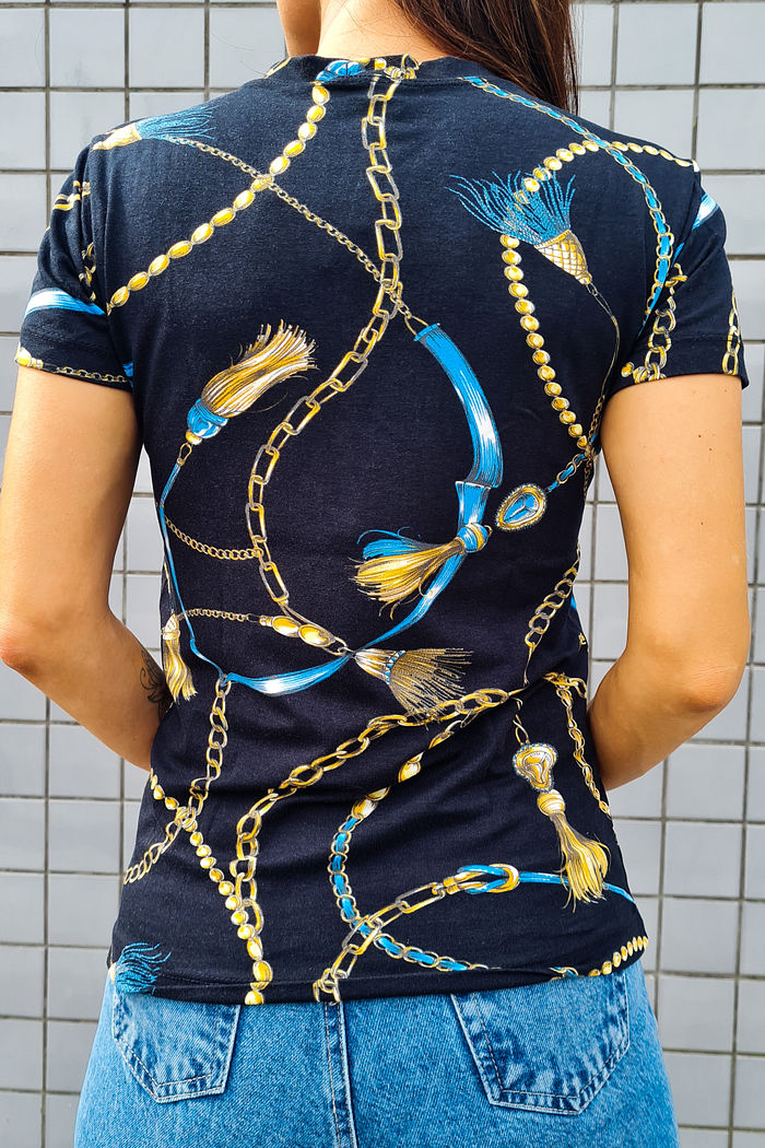 T-Shirt Estampa Digital Corrente