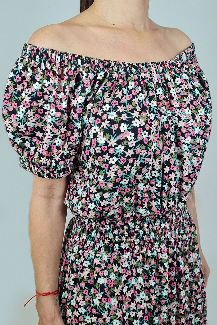 VESTIDO MIDI FLORAL BOHO JASMINE