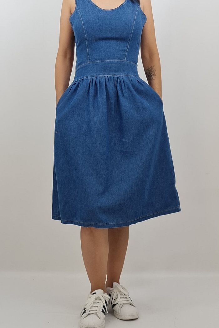 VESTIDO JEANS MIDI MALU PRETTY GIRL