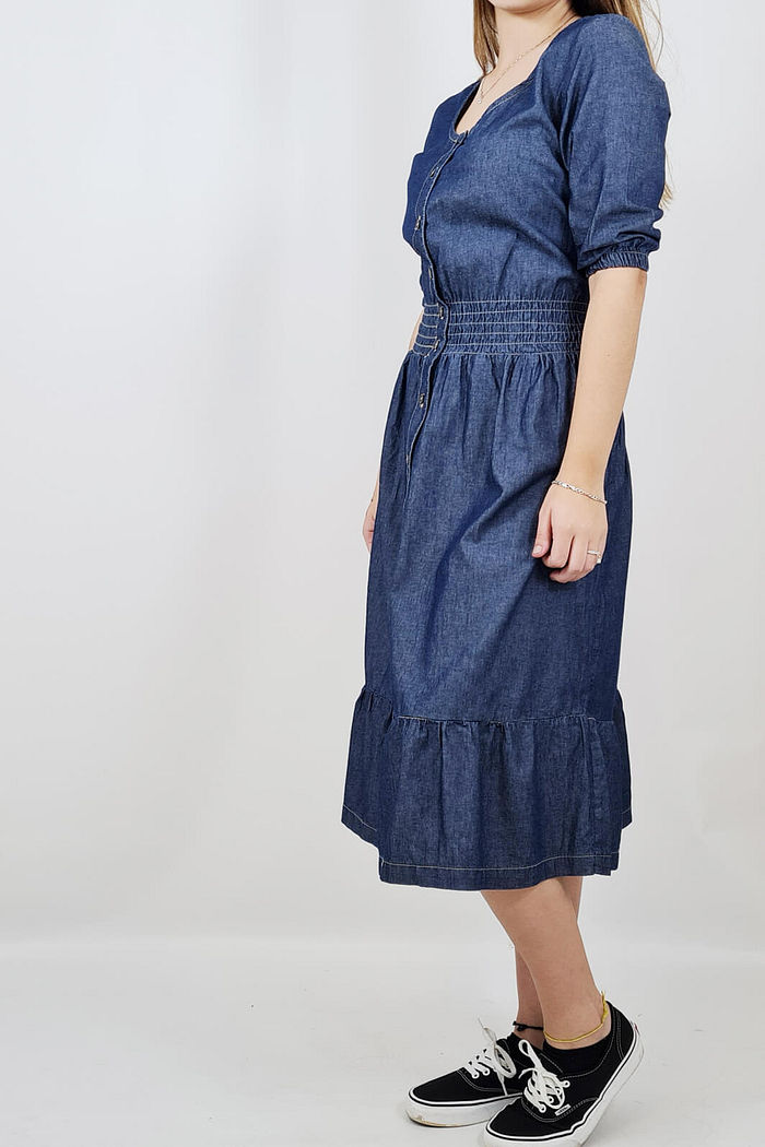 VESTIDO JEANS MIDI BOHO JULLY