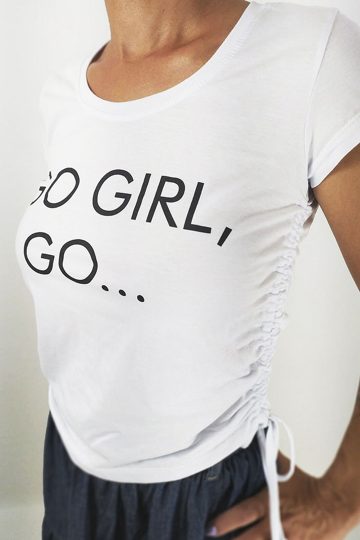 Cropped Go Girl, Go Franzido