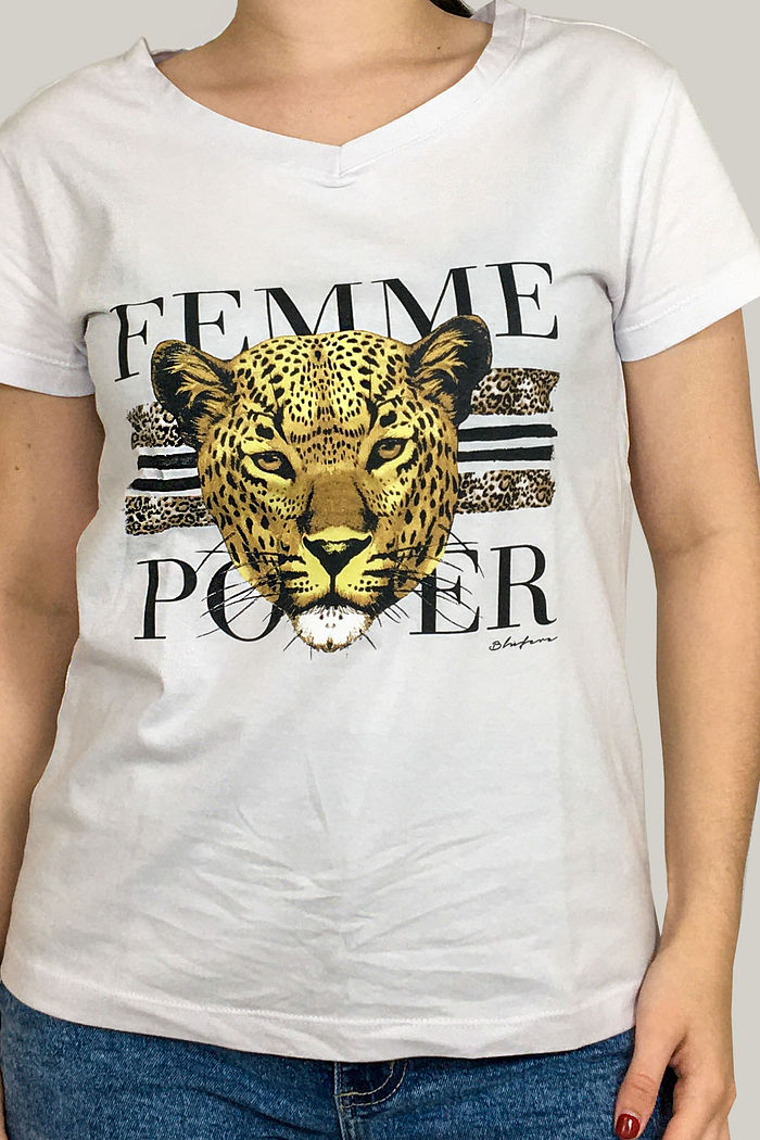 T-shirt Onça Branca