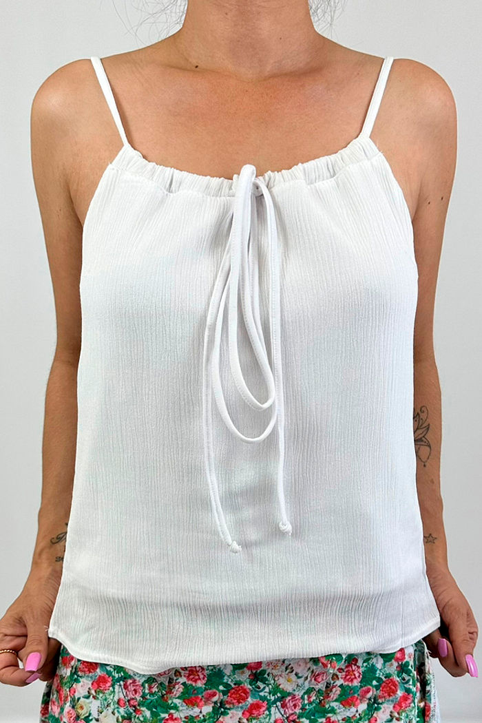 REGATA CREPE BRANCA PRETTY GIRL