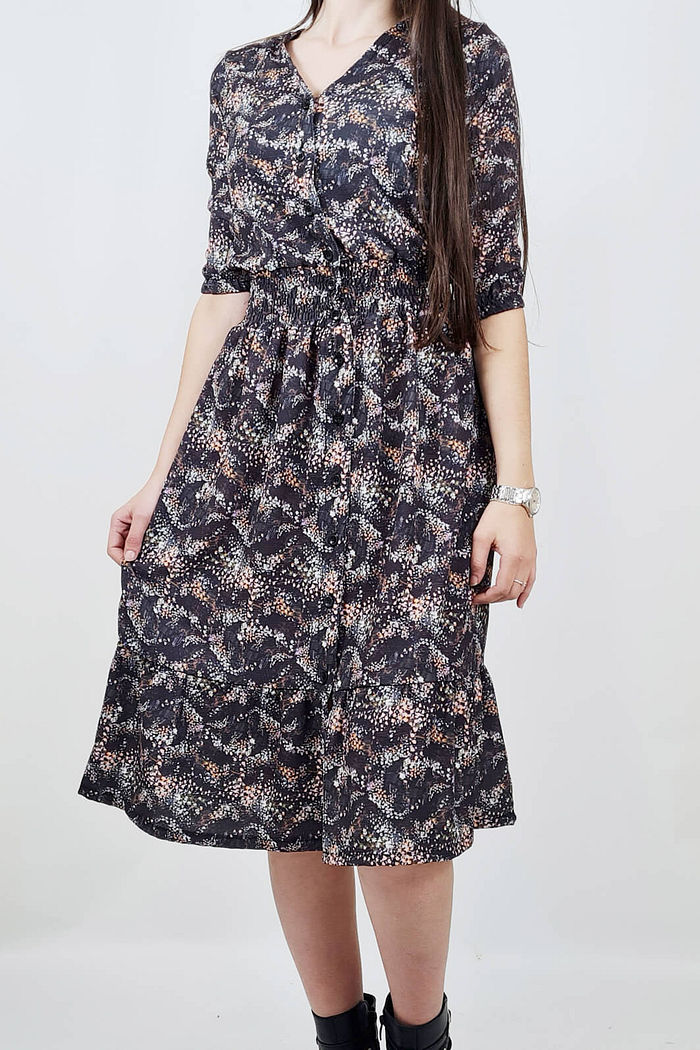 VESTIDO MIDI FLORAL CHARLOTTE PRETTY GIRL