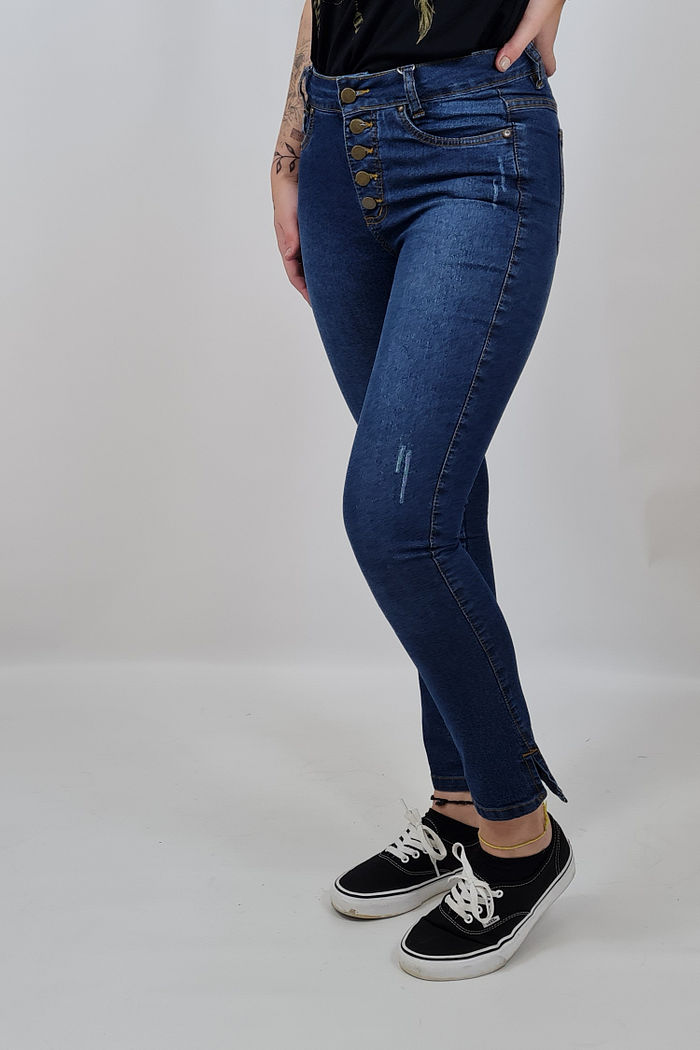 Calça Cigarrete Gandu Aberta na Lateral