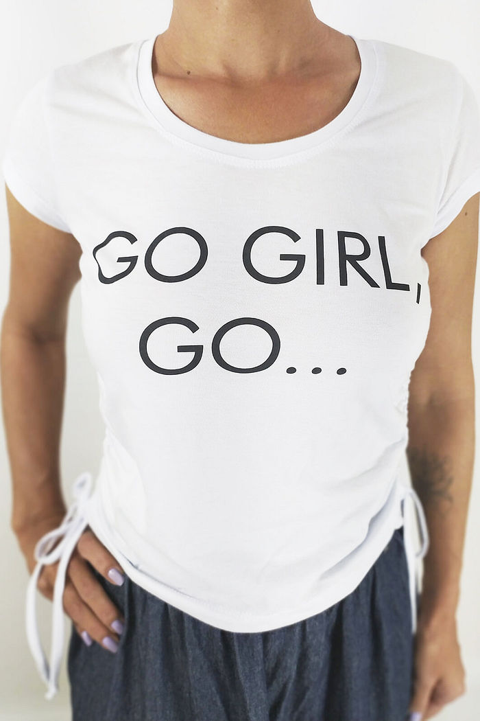 Cropped Go Girl, Go Franzido