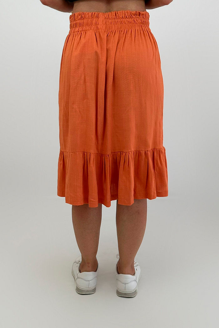 SAIA MIDI PRIMAVERA PRETTY GIRL FERRUGEM