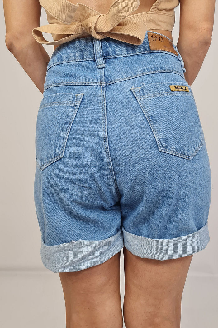SHORT JEANS MOM PEONIA