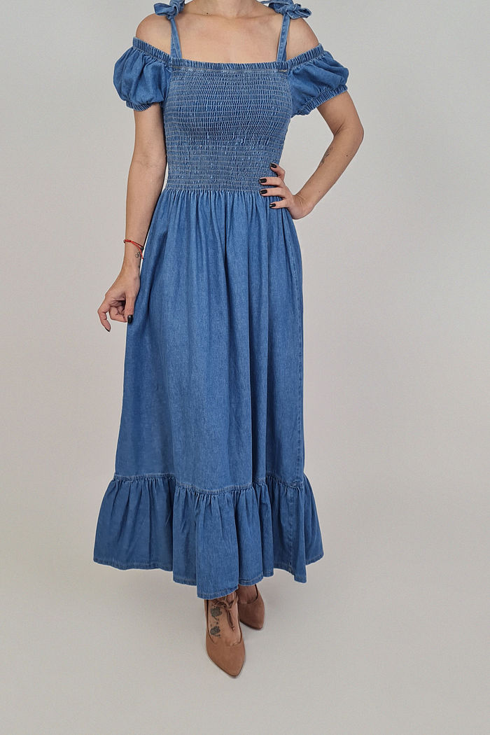 VESTIDO JEANS LONGO DAISY