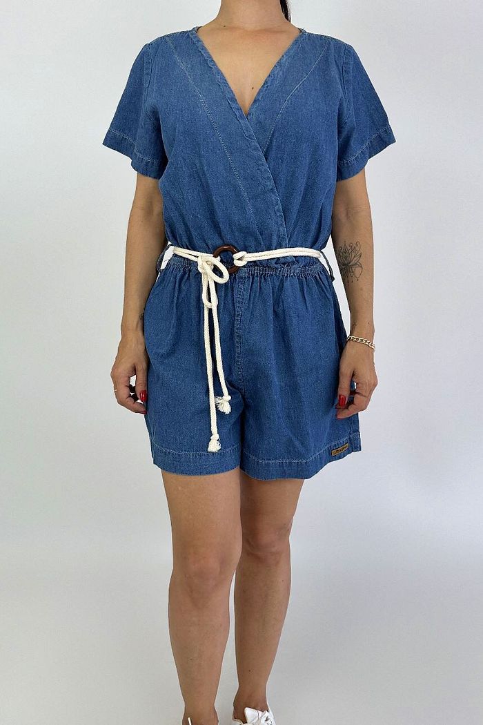 MACAQUINHO CURTO JEANS TRANSPASSADO