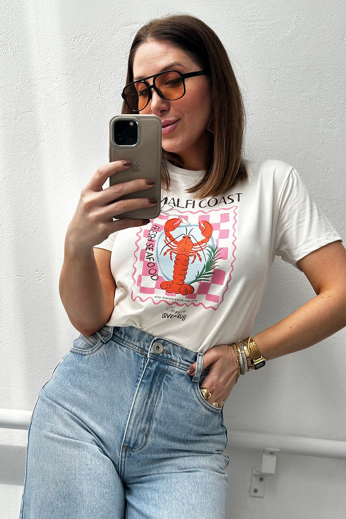 T-Shirt Feminina Tradicional Amalfi Coast