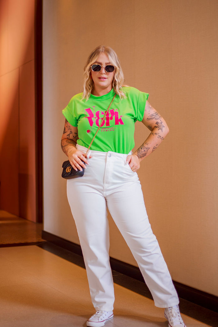 Calça Jeans Mom Feminina Vicky Branca