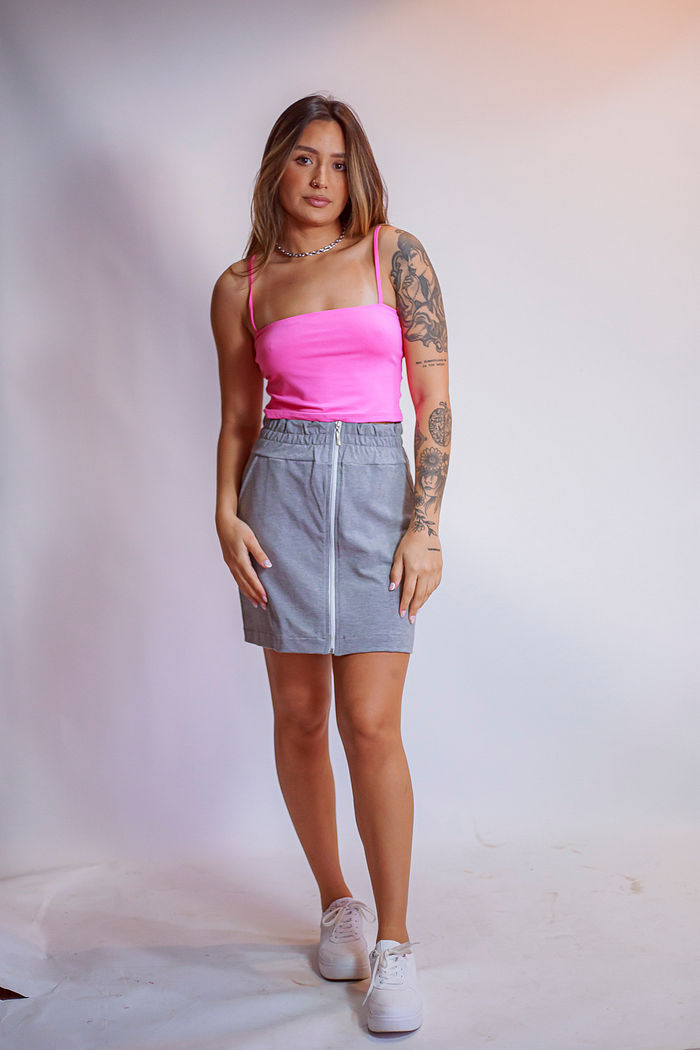 Saia Moletom com Zíper Joana