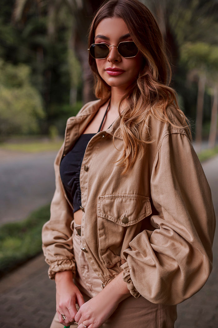 Jaqueta Oversized Feminina Leona