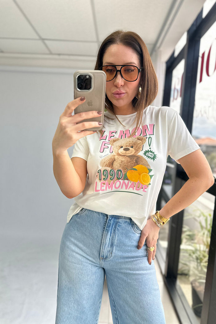 T-Shirt Feminina Tradicional Teddy Lemonade