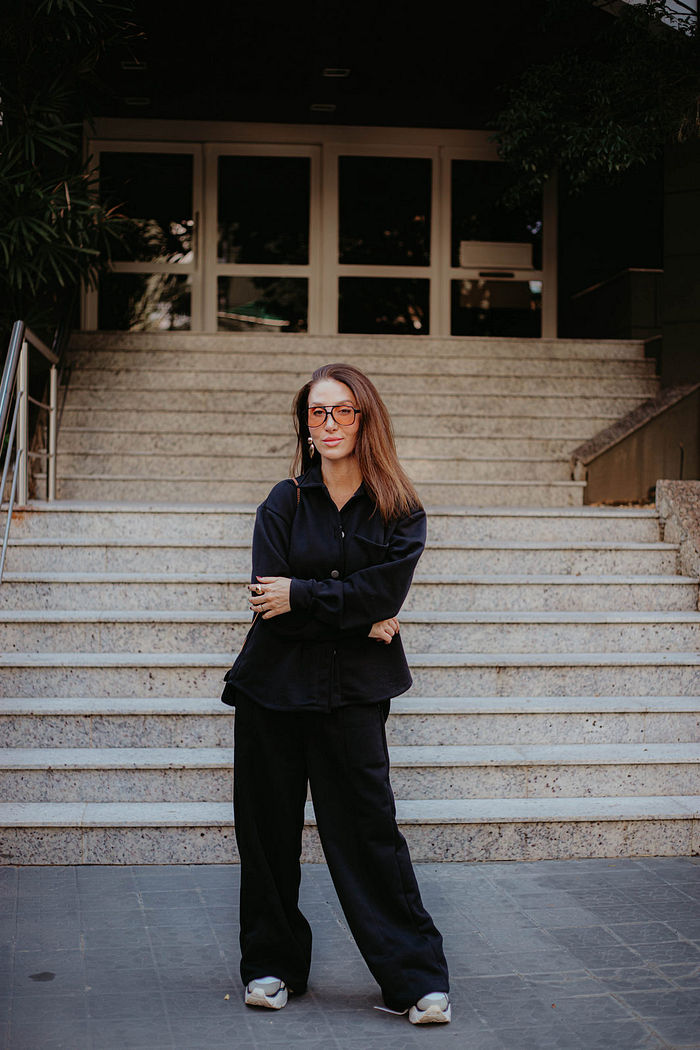 Calça Moletom Wide Leg Feminina Alicia - Preto