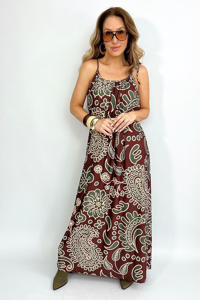 VESTIDO BOHO ESTAMPADO - ATACAMA