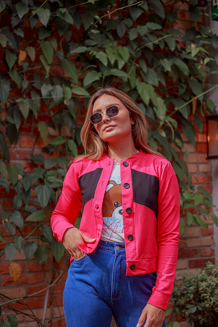 Moletom Feminino de Botões Karine