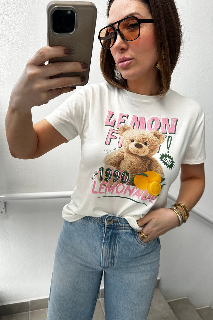 T-Shirt Feminina Tradicional Teddy Lemonade