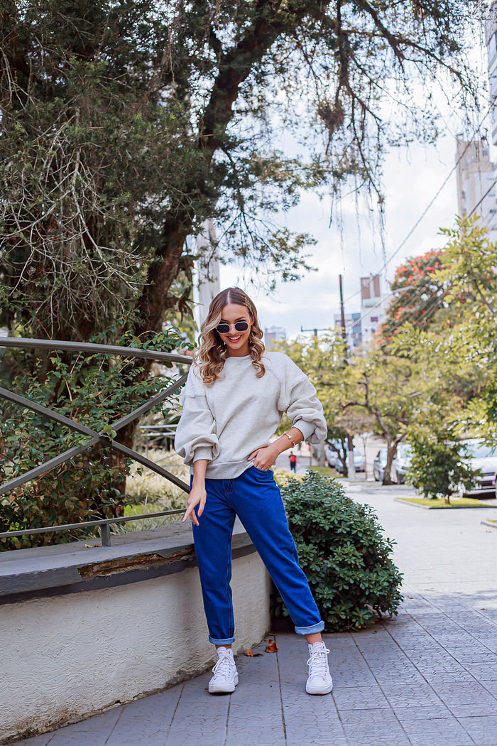 Calça Mom Jeans Feminina Olivia