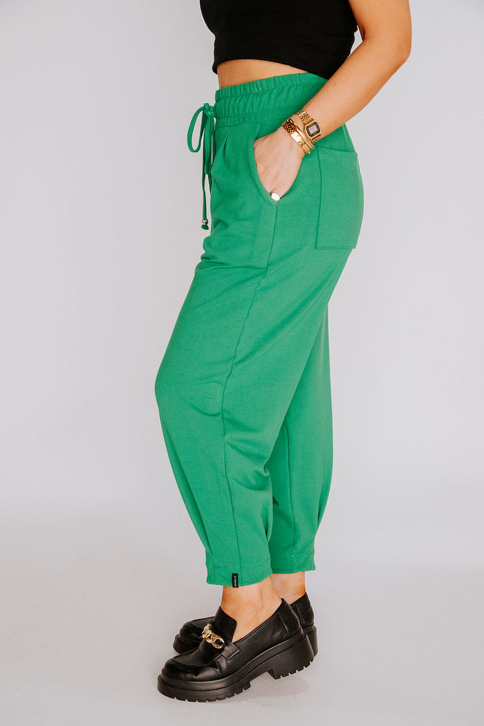 CALÇA MOLETOM ROMANA VERDE