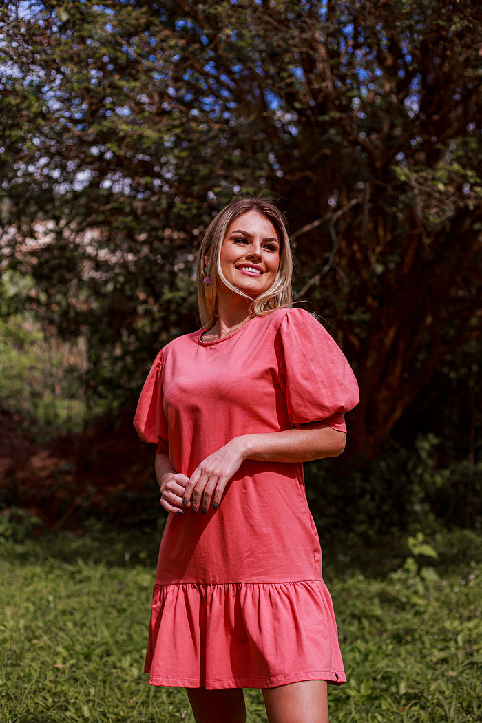 Vestido Manga Bufante Roberta