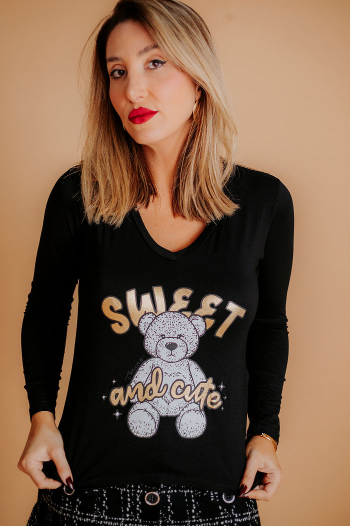 TSHIRT ML URSO SWEET AND CUTE