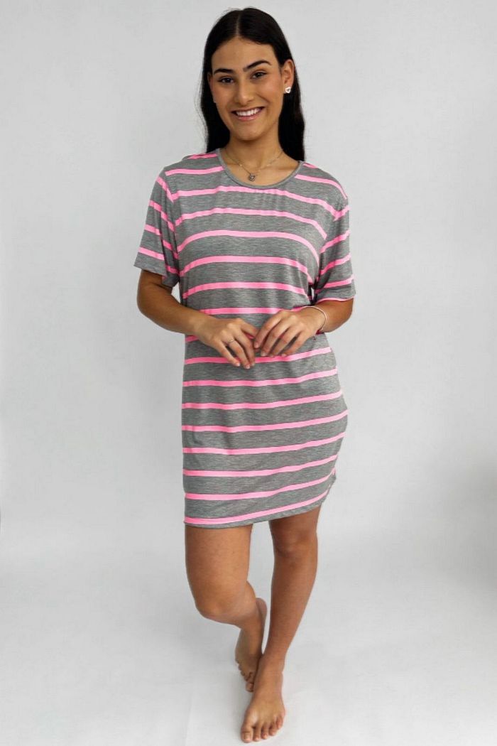 Camisola - Listrado Rosa