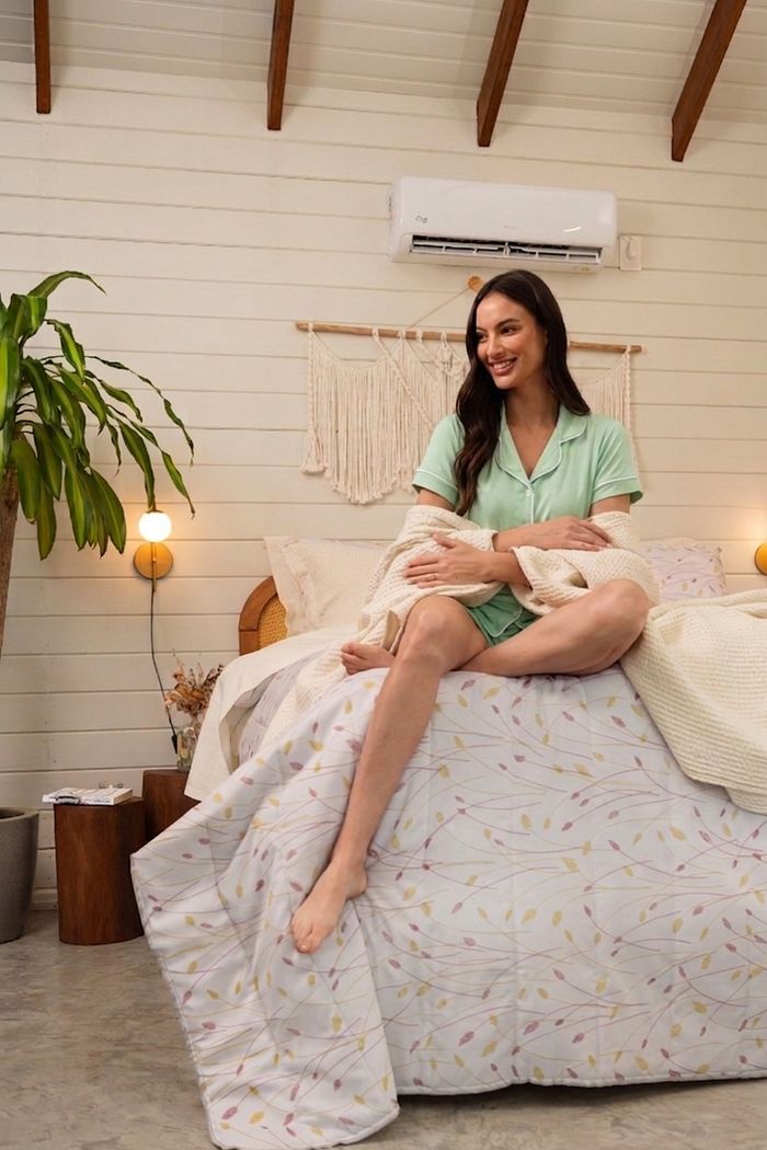 Pijama Americano Curto Verde Água