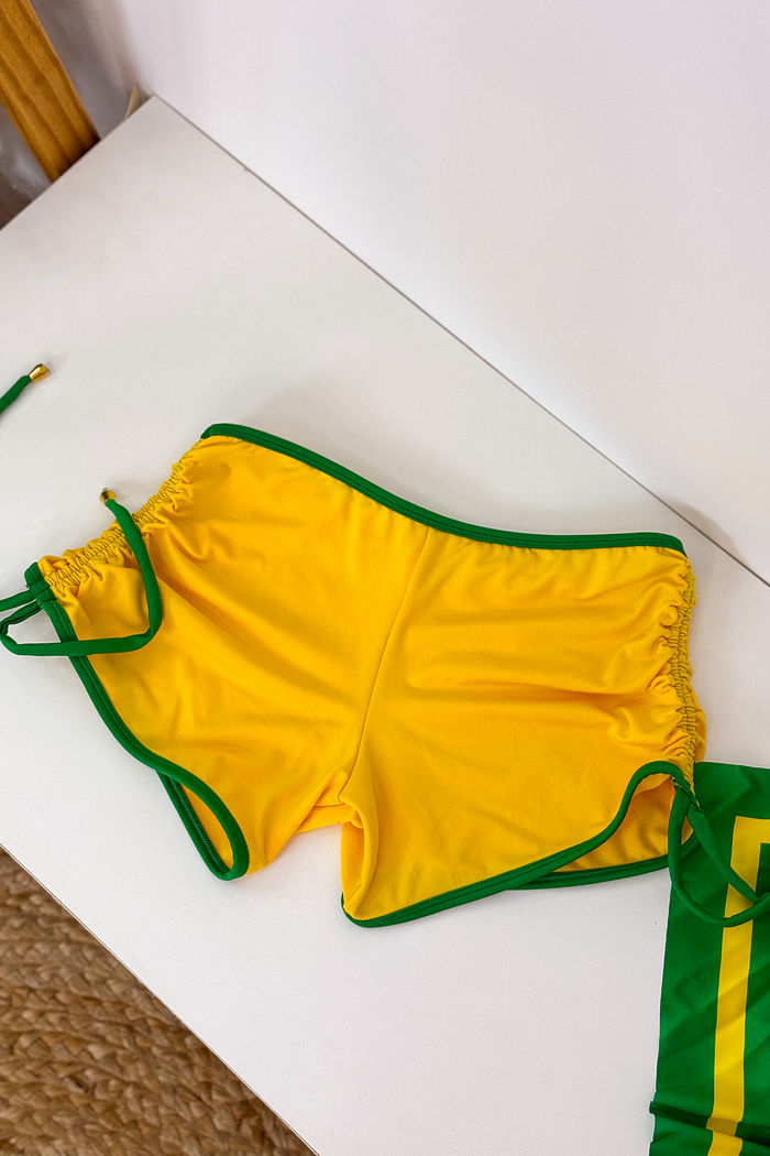 SHORT RIO - VERDE/AMARELO
