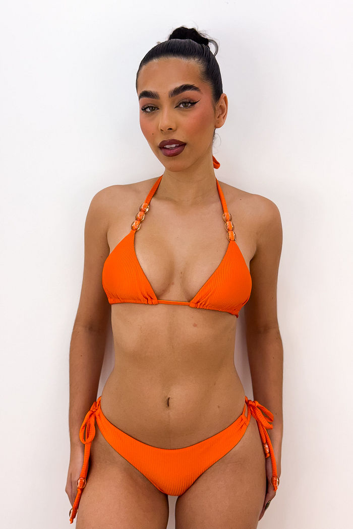 CORTININHA MIÇANGAS CANELADO - LARANJA