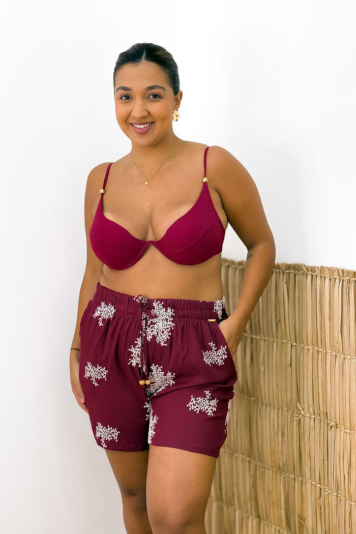 SHORT VENEZA - BORDÔ