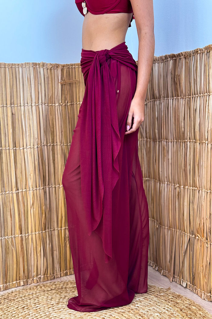 CALÇA GLOW - BORDÔ