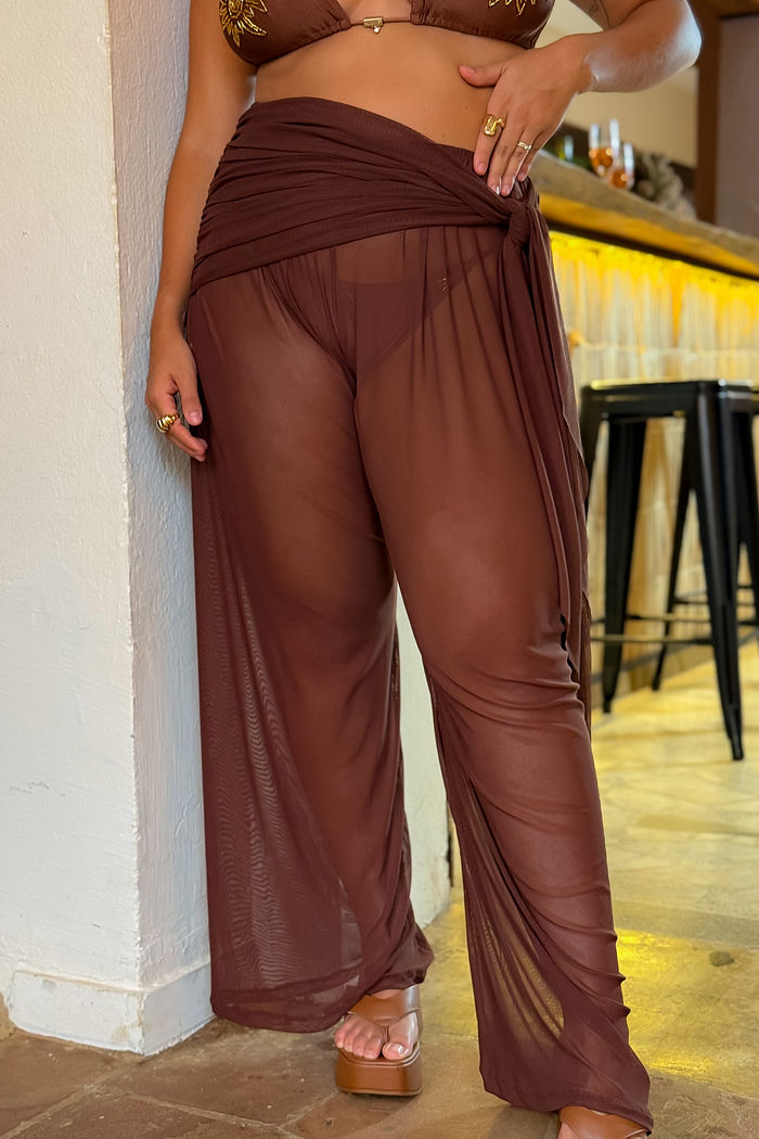 CALÇA GLOW - MARROM