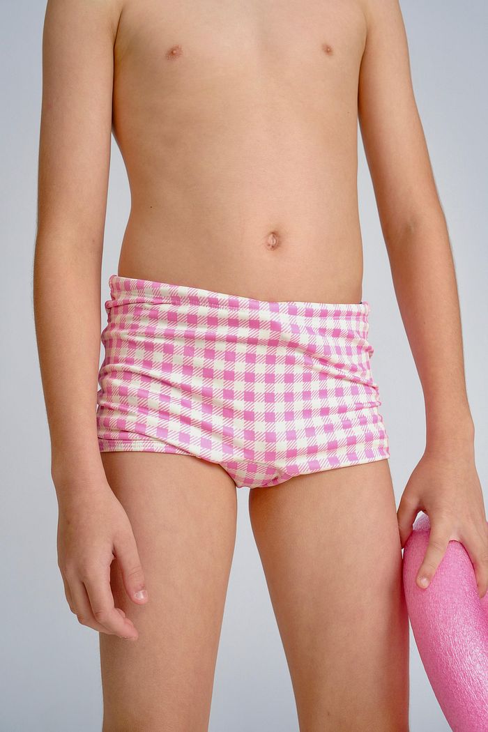 XADREZ ROSA - SUNGA INFANTIL