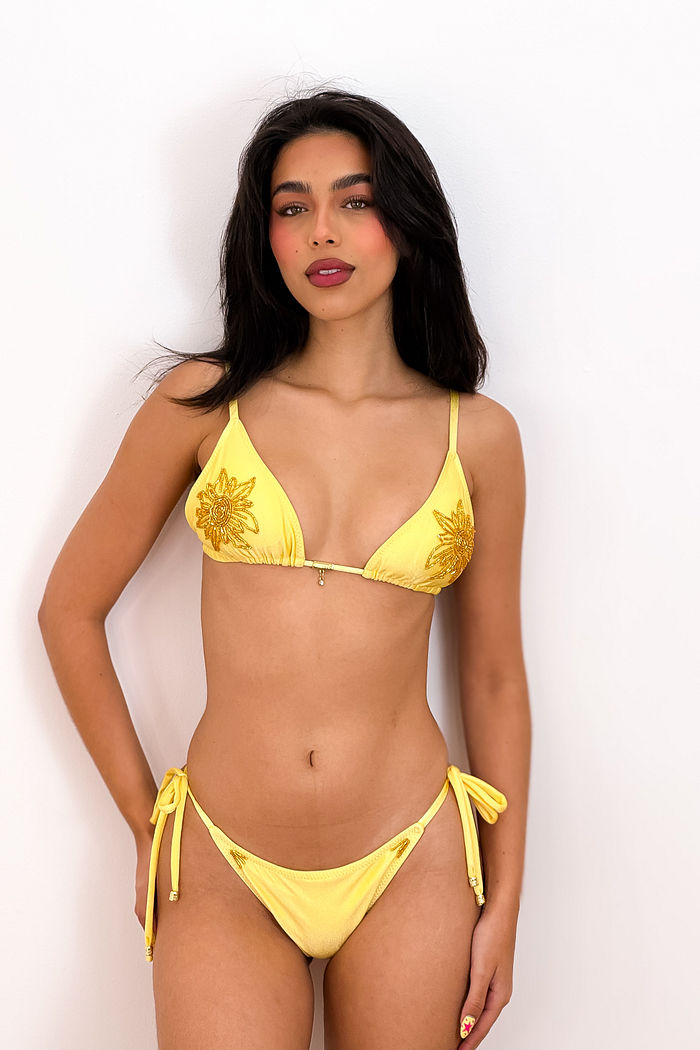 CORTININHA GLOW SOLAR - AMARELO MANTEIGA