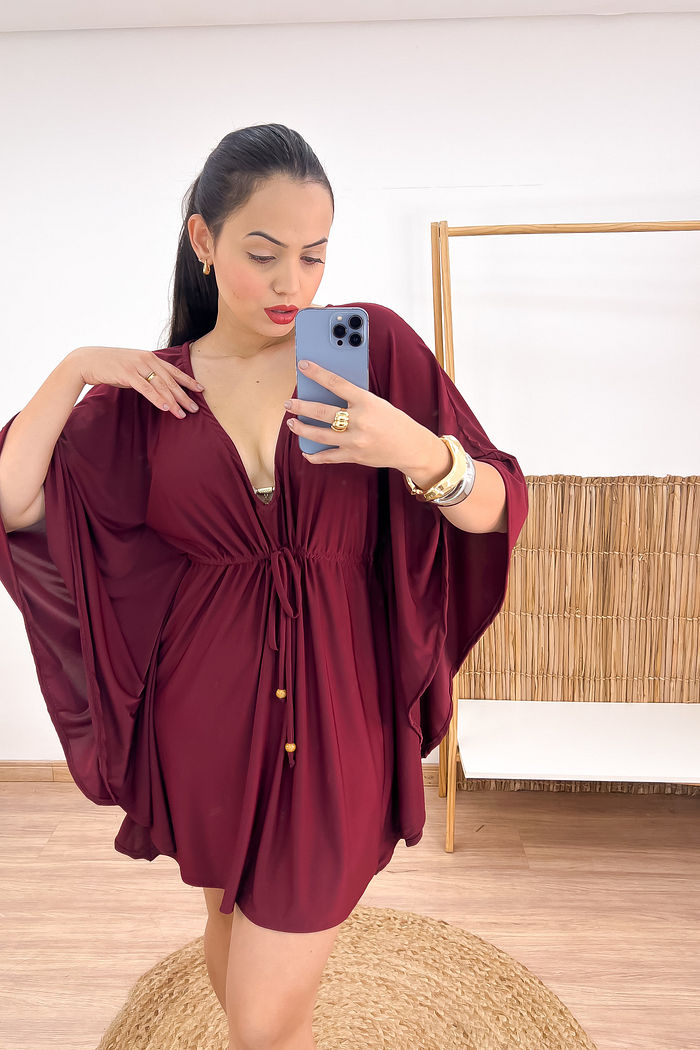 KAFTAN CURTA - BORDÔ