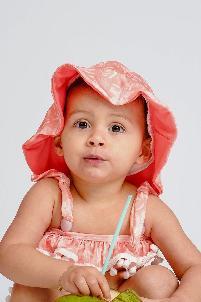 TROPICAL ORANGE - CHAPÉU INFANTIL