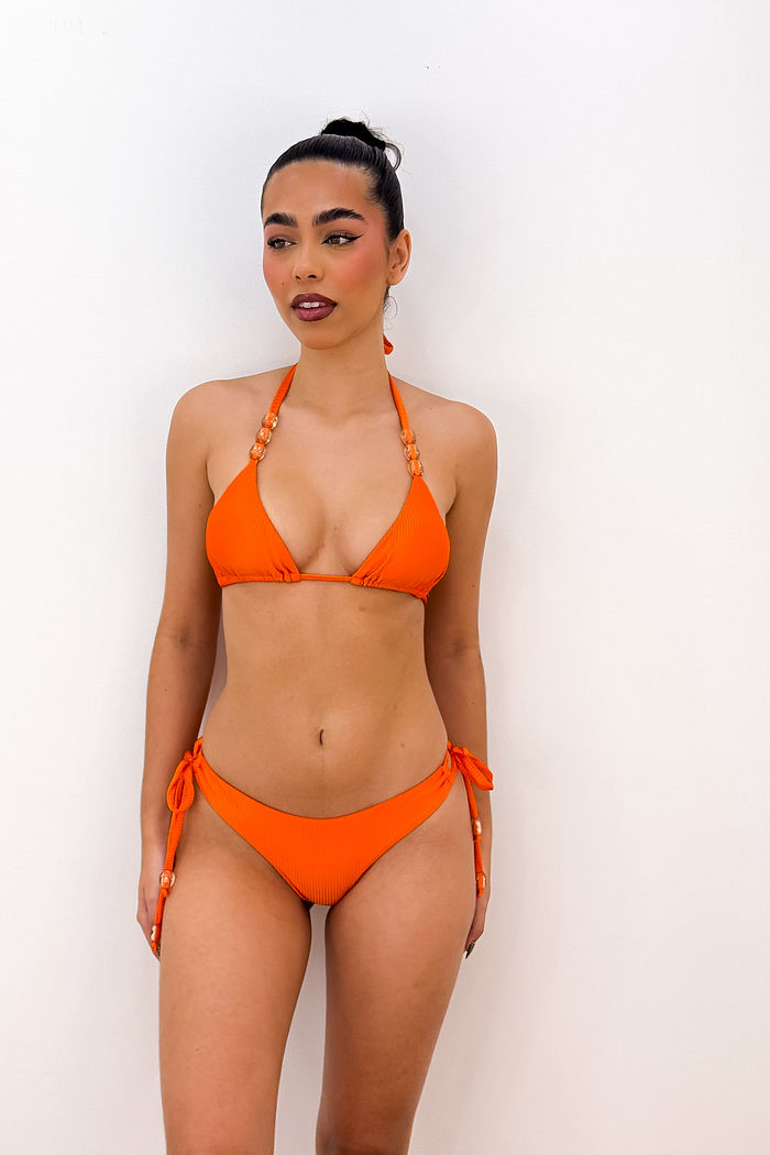 CORTININHA MIÇANGAS CANELADO - LARANJA