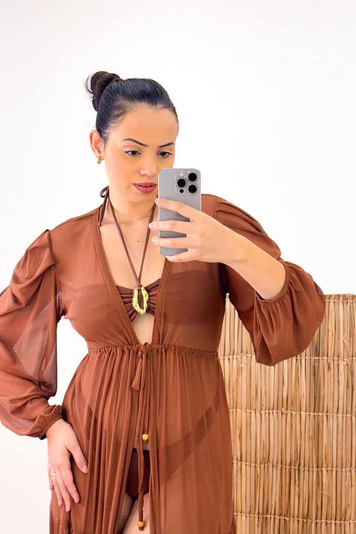 SAÍDA LONGA ILUSION - MARROM